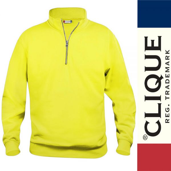 Basic Half ZIP, Sweat Shirt, Clique - 021033-warngelb