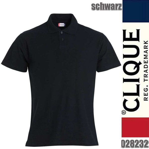 Basic Polo S/S Junior Poloshirt Kinder - Clique -, schwarz