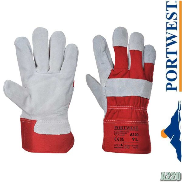 Premium Chrome RIGGER Lederhandschuh, A220, PORTWEST