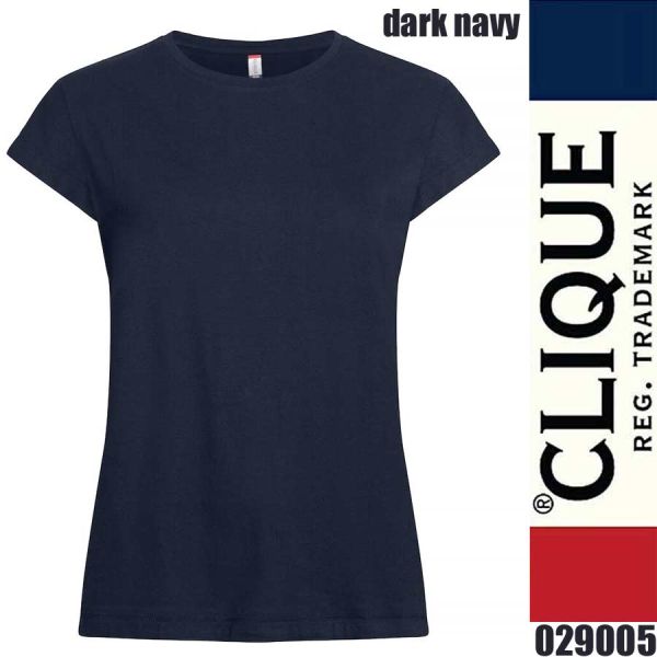 Fashion Top Lady T-Shirt kurze Ärmel, Clique - 029005, dark navy