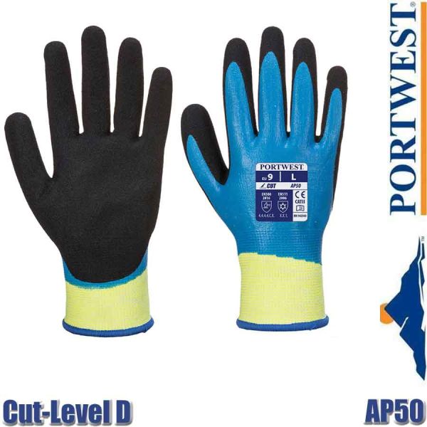 Schnittschutzhandschuh, Aqua pro, AP50, Level D, PORTWEST