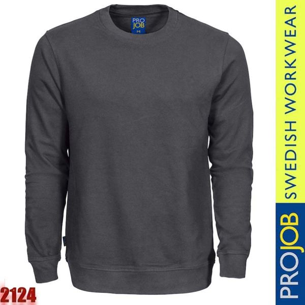 Rundhals Sweatshirt 100% Baumwolle, 2124 - PRO JOB