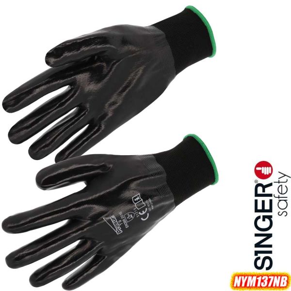 Leichte NITRIL - Schutzhandschuhe, vollbeschichtet,NYM137NB SINGER Safety