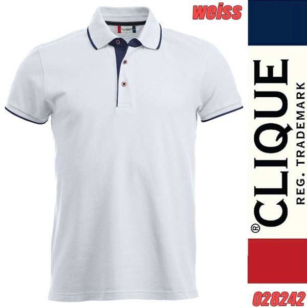 CLIQUE Poloshirt SEATTLE - kontrast - 028242