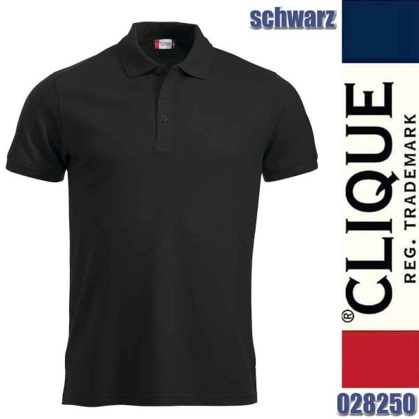 Manhattan Polo Shirt, Clique - 028250, schwarz