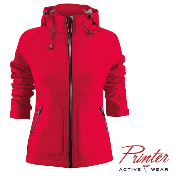 Damen Soft Shell Jacket Karting von Printer activewear, 2261062-rot