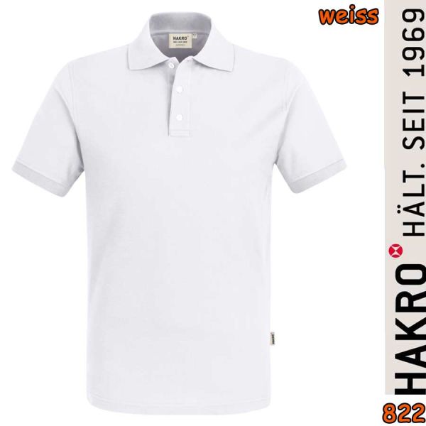 NO. 822 Hakro Poloshirt Stretch, weiss