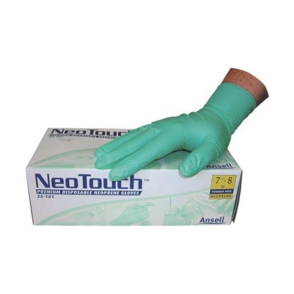 Ansell NeoTouch®, puderfreie Einweghandschuhe aus Neoprene Box à 100 Stck
