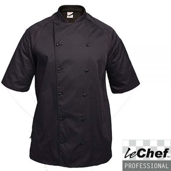 Kochjacke "LE CHEF" - Staycool Raglan Sleeve - LF011-schwarz