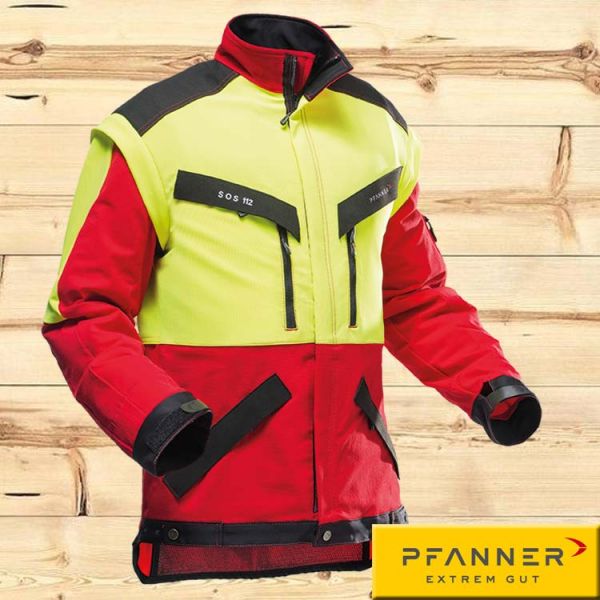 Klima Air Forstjacke, Pfanner, 804163-40, rot/gelb