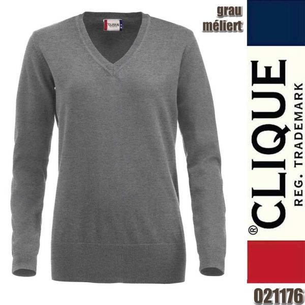 Aston Ladies Strickpullover V-Auschnitt, Clique - 021176
