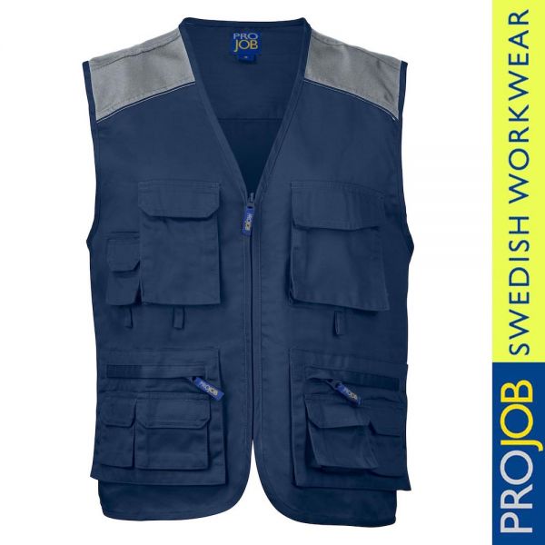 Fishermans Veste Contrast - PRO JOB - 2804-navy