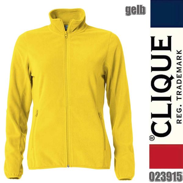 Basic Micro Fleece Jacket Ladies, Clique - 023915, gelb