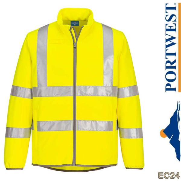 ECO Warnschutz-Softshelljacke, EC24, PORTWEST, gelb