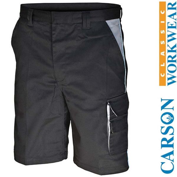 Shorts - CONTRAST, CARSON schwarz-grau, 17219