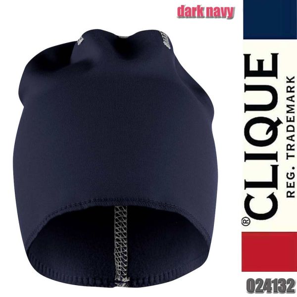 George Mütze aus elastischem Fleece, Clique - 024132, dark navy