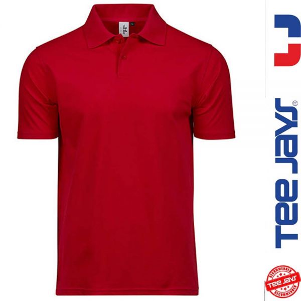 Power Poloshirt - TEE-JAYS-rot