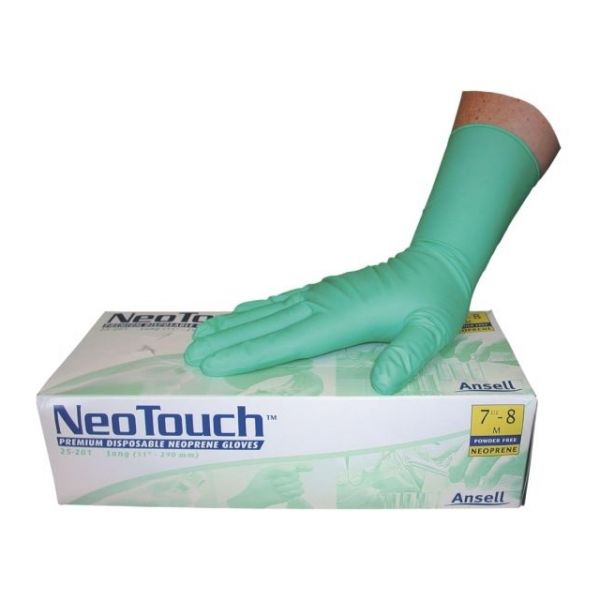 Ansell NeoTouch®, puderfreie Einweghandschuhe aus Neoprene Box à 100 Stück
