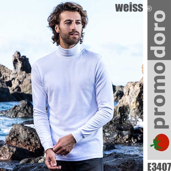 Men's Rollkragen, Turtleneck T-Shirt, langarm, PROMODORO, E3407