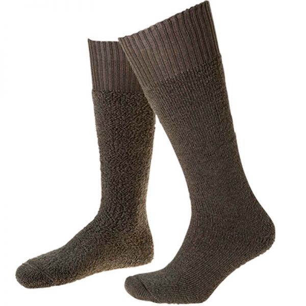 Stiefelsocke Vollplüsch, grün, FORTIS