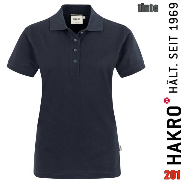 NO. 201 Hakro Damen Poloshirt Pima-Cotton, tinte