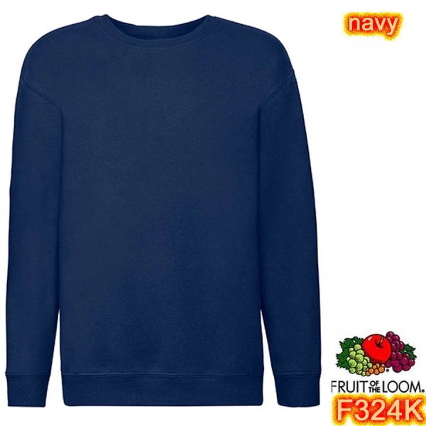 Kinder Premium Set-in, Sweat Shirt, F324K - Fruit of the Loom,